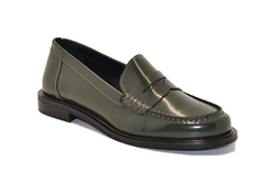 MOCASSINO IN PELLE ABRASIV LUXOR VERDE